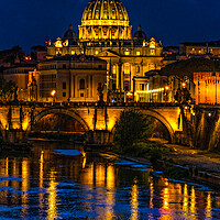 Buy canvas prints of The Vatican At Night by Chris Lord