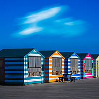 Buy canvas prints of Beach Huts At Hastings by Chris Lord