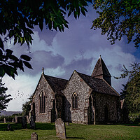 Buy canvas prints of The Streat Parish Church by Chris Lord