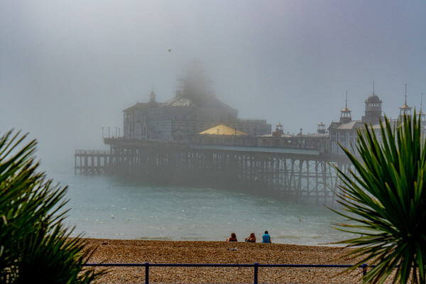 Misty Morning At Eastbourne Pier Picture Board by Chris Lord