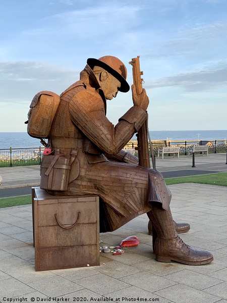 Tommy Statue, Seaham Picture Board by David Harker