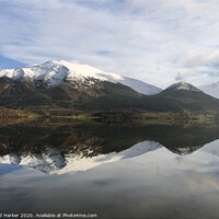 Buy canvas prints of Outdoor mountain Reflections  by David Harker