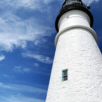 Buy canvas prints of Cape Elizabeth Lighthouse, Maine by David Harker