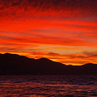 Buy canvas prints of Red Sky At Night by Karl Butler