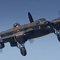 Buy canvas prints of Landing Lancaster by Karl Butler