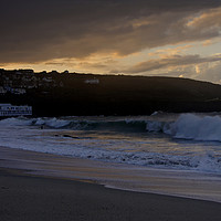 Buy canvas prints of Stormy St Ives by Karl Butler