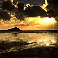 Buy canvas prints of Sunbeams at St Michaels by Karl Butler
