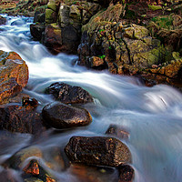 Buy canvas prints of Cot Valley stream by Karl Butler