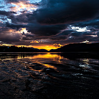 Buy canvas prints of Loch Eil Sunset by Karl Butler