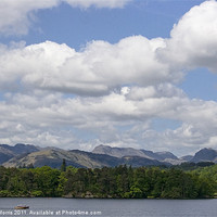 Buy canvas prints of Lake Windermere And Beyond by Lynne Morris (Lswpp)