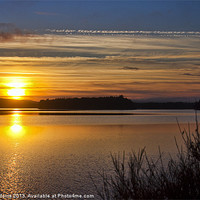 Buy canvas prints of Sunset Over Gladhouse Reservoir by Lynne Morris (Lswpp)