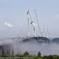 Buy canvas prints of The Foggy Forth by Lynne Morris (Lswpp)