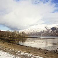 Buy canvas prints of Loch Etive In Winter by Lynne Morris (Lswpp)
