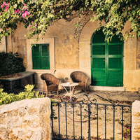 Buy canvas prints of Spanish Patio by Lynne Morris (Lswpp)