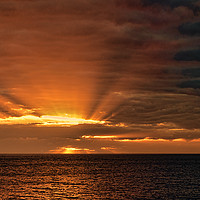 Buy canvas prints of Sunset Over Costa Adeje by Lynne Morris (Lswpp)