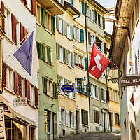 Buy canvas prints of Zurich Old Town by Lynne Morris (Lswpp)