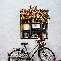 Buy canvas prints of Bike with Basket by Lynne Morris (Lswpp)