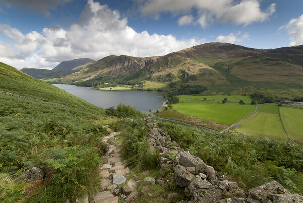 Buttermere lake district Picture Board by Eddie John