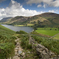 Buy canvas prints of Buttermere lake district by Eddie John
