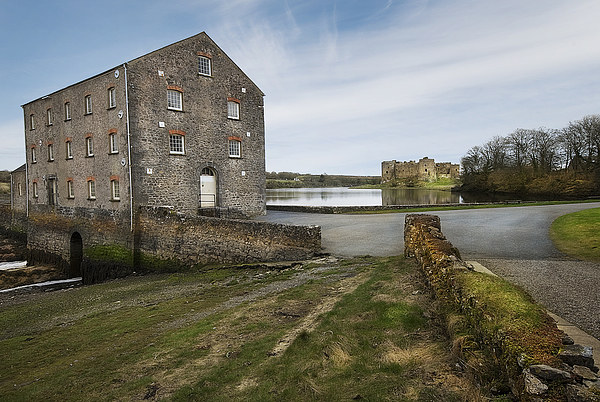 Carew Castle and Tide Mill Picture Board by Eddie John