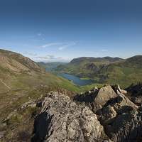 Buy canvas prints of Buttermere and Crummock water by Eddie John