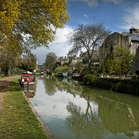 Buy canvas prints of Kennet and Avon canal Bath by Eddie John