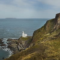 Buy canvas prints of Hartland Point Lighthouse by Eddie John