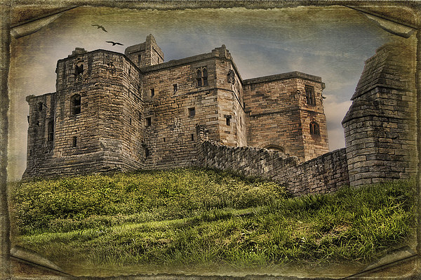 Warkworth Castle Picture Board by Eddie John