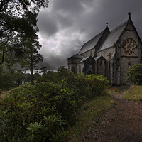 Buy canvas prints of Church of St Mary and St Finnan by Eddie John