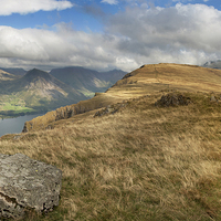 Buy canvas prints of  Illgill head and wastwater cumbria by Eddie John