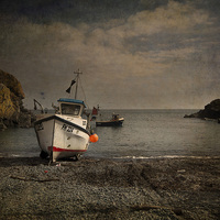 Buy canvas prints of  Cadwith cove Cornwall by Eddie John