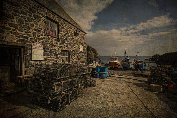  Cadgwith cove Cornwall Picture Board by Eddie John