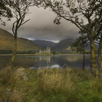 Buy canvas prints of Kilchurn castle scotland  by Eddie John