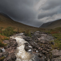 Buy canvas prints of River Etive Scotland by Eddie John