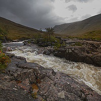 Buy canvas prints of River etive Scotland by Eddie John