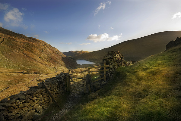 Dawn over Haweswater Picture Board by Eddie John