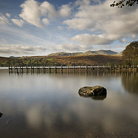 Buy canvas prints of jetty on Coniston water by Eddie John
