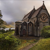 Buy canvas prints of St Mary and St Finnan church Glenfinnan by Eddie John