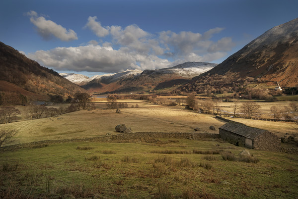 Hartsop valley Cumbria Picture Board by Eddie John