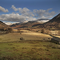 Buy canvas prints of Hartsop valley Cumbria by Eddie John