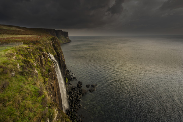 Mealt waterfall and kilt rock Isle of Skye  Picture Board by Eddie John