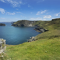 Buy canvas prints of Barras Nose to Willapark Cornwall by Eddie John