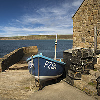 Buy canvas prints of The harbour Sennen cove Cornwall by Eddie John