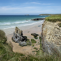 Buy canvas prints of Gwythian beach and St Ives bay by Eddie John