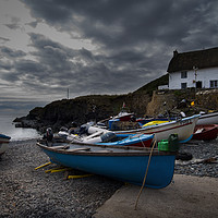 Buy canvas prints of Cadgwith cove at dusk by Eddie John