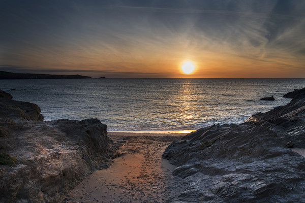 Cornwall sunset Picture Board by Eddie John