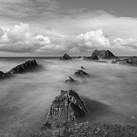 Buy canvas prints of Wrangle Point Bude  by Eddie John