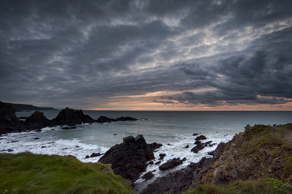 Dusk at Hartland Quay Picture Board by Eddie John