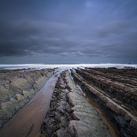 Buy canvas prints of welcombe mouth beach north devon by Eddie John