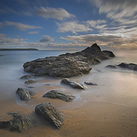 Buy canvas prints of Crinnis beach St Austell Cornwall by Eddie John